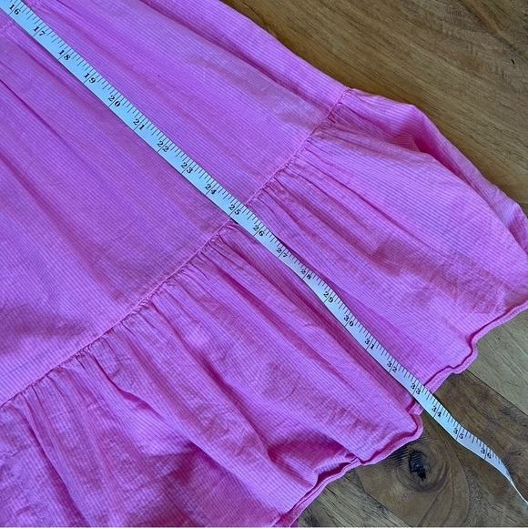 Charles Henry Pink Flutter Sleeve Tiered Mini Babydoll Dress - Picture 10 of 11